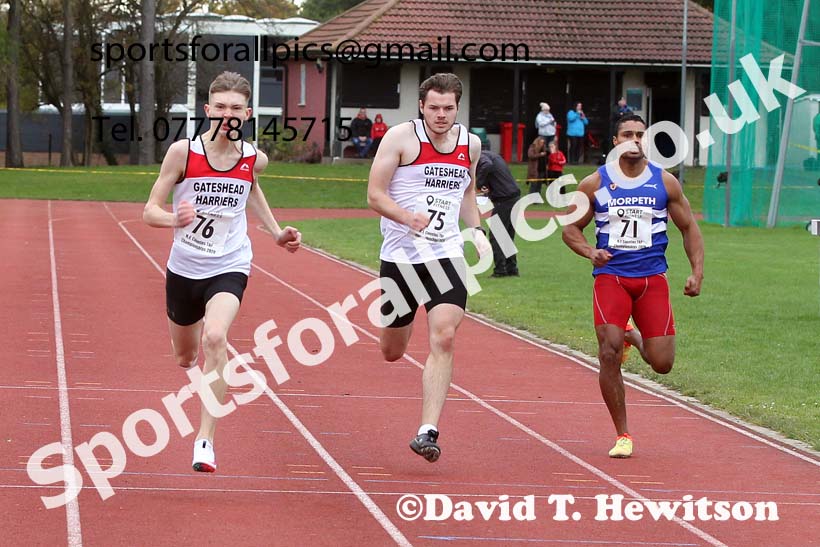 200 metres, NECAA Open Meeting, Morpeth, Sunday, October 18th. David T. Hewitson/Sports for All Pics